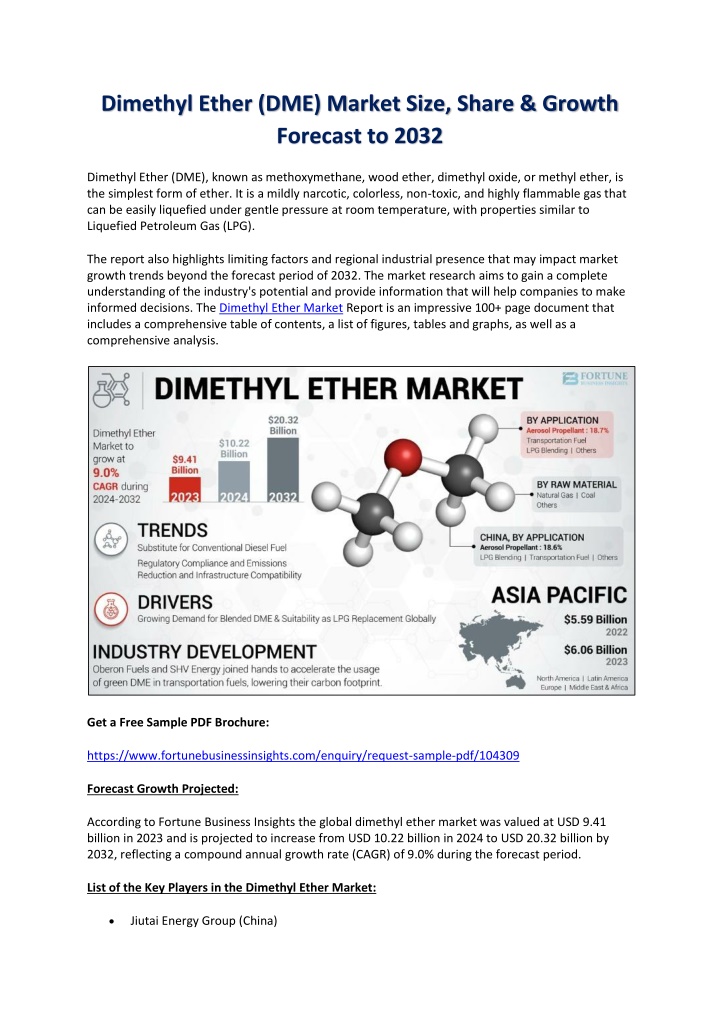 dimethyl ether dme market size share growth n.w