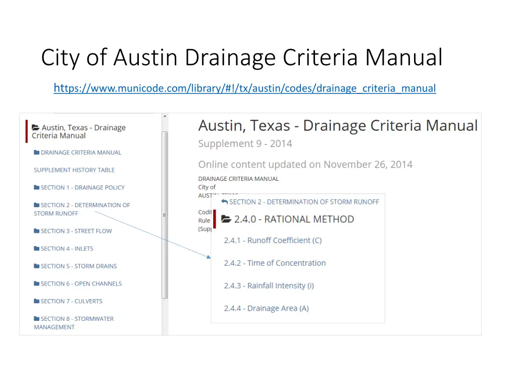 city of austin drainage criteria manual n.w