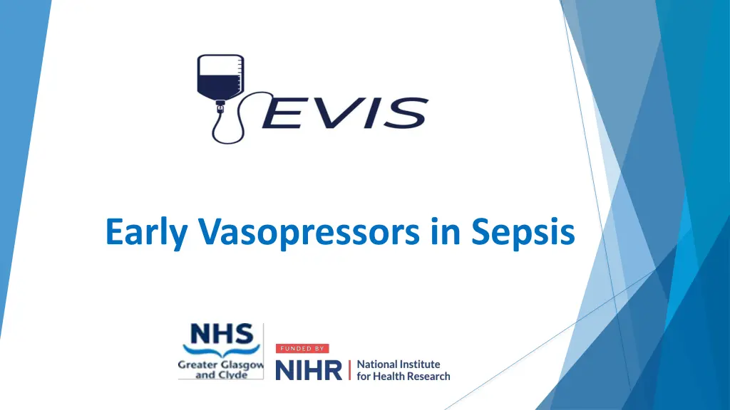 early vasopressors in sepsis n.w