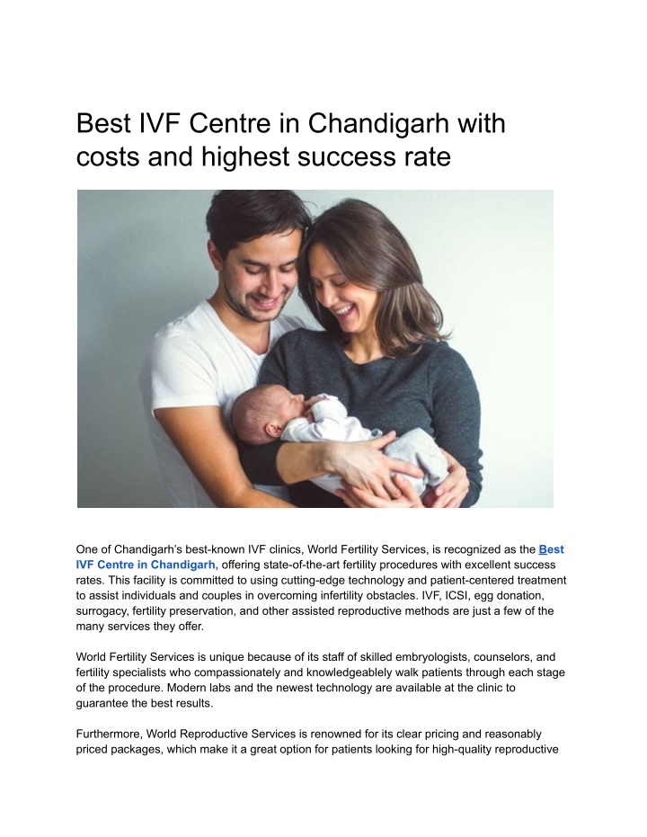 best ivf centre in chandigarh with costs n.w