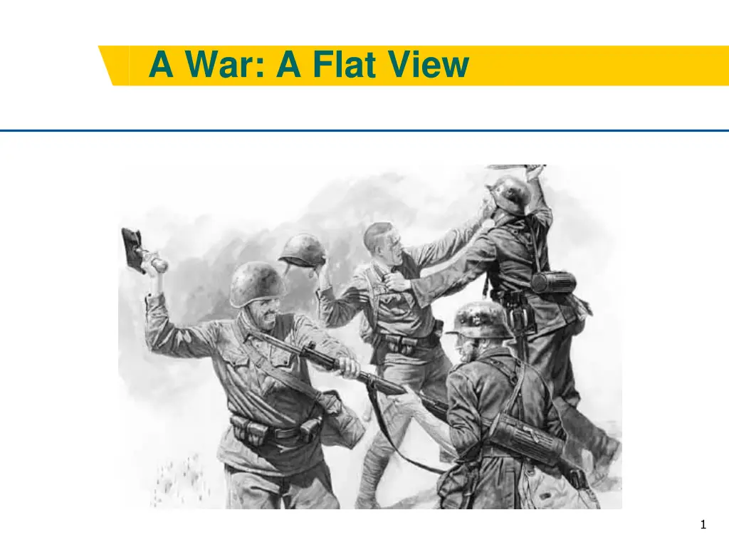 a war a flat view n.w