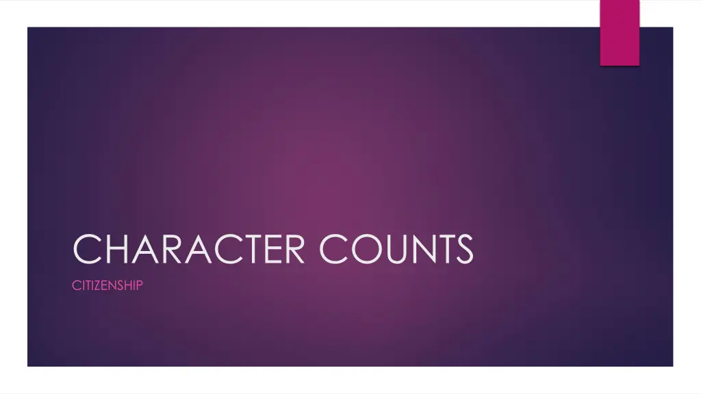character counts citizenship n.w