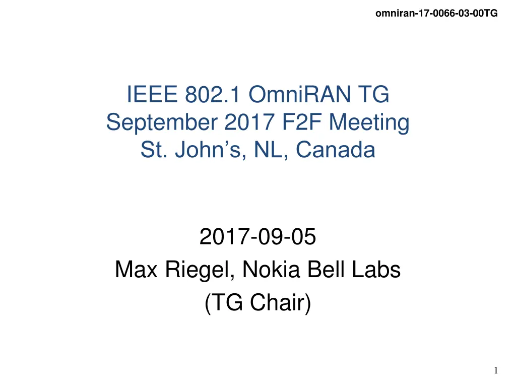 omniran 17 0066 03 00tg n.w
