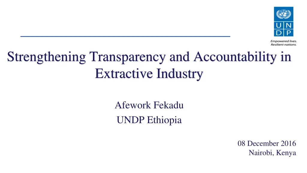 strengthening transparency and accountability n.w