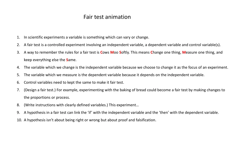 fair test animation n.w