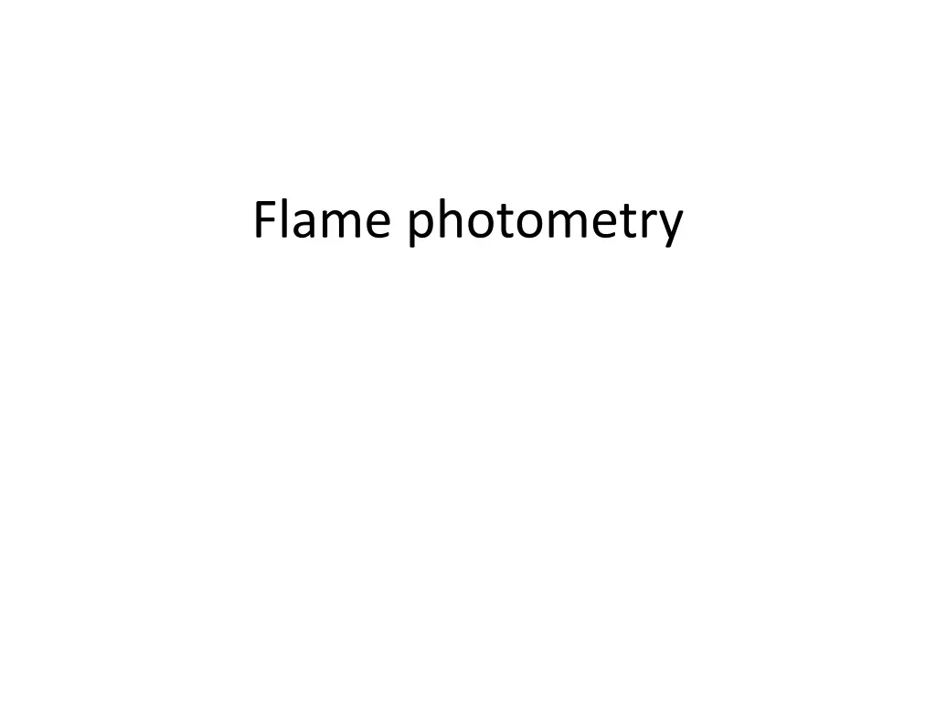 flame photometry n.w