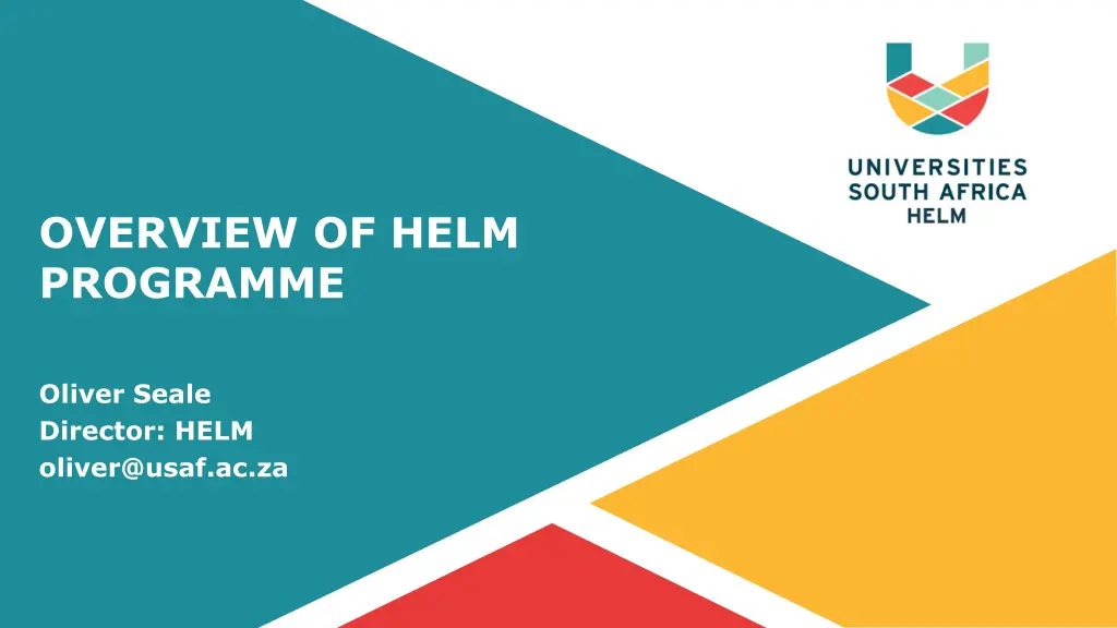 overview of helm programme n.w