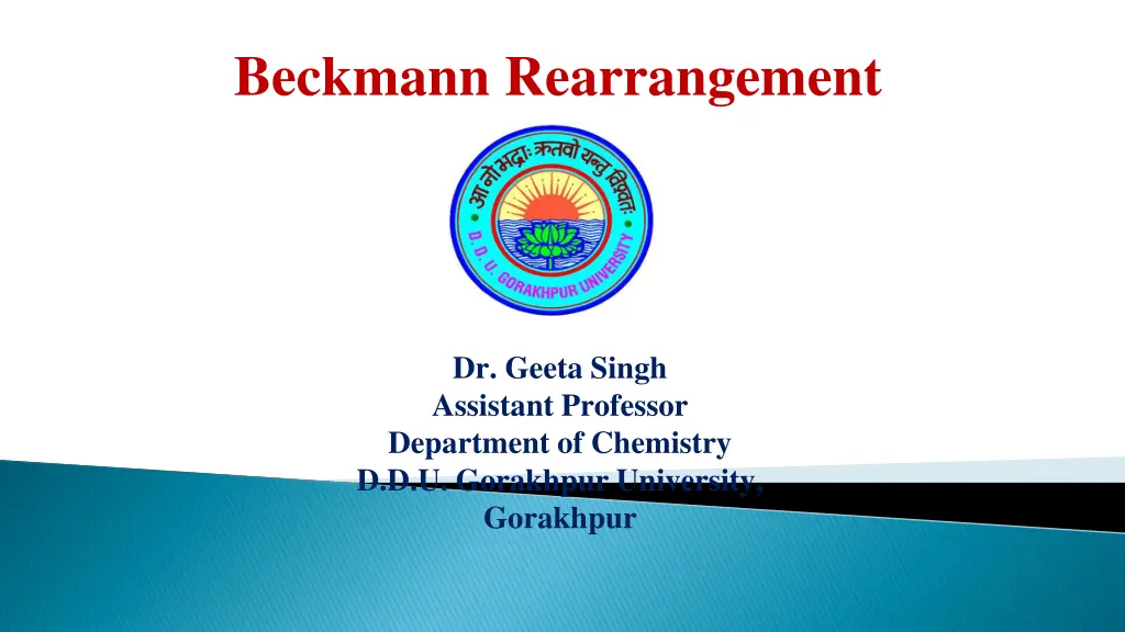 beckmann rearrangement n.w