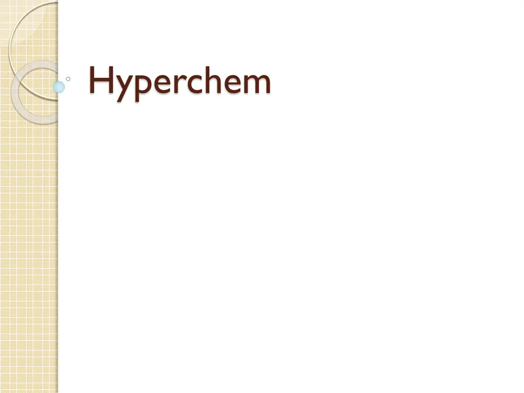hyperchem n.w