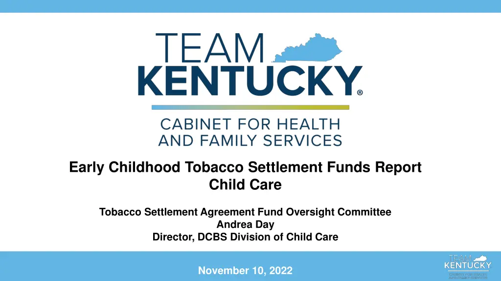 early childhood tobacco settlement funds report n.w