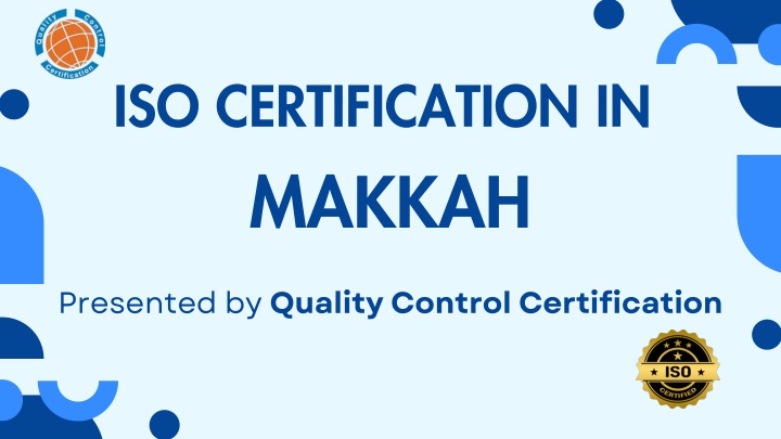 iso certification in n.w