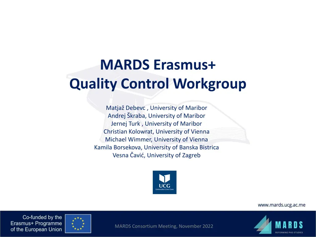 mards erasmus quality control workgroup n.w