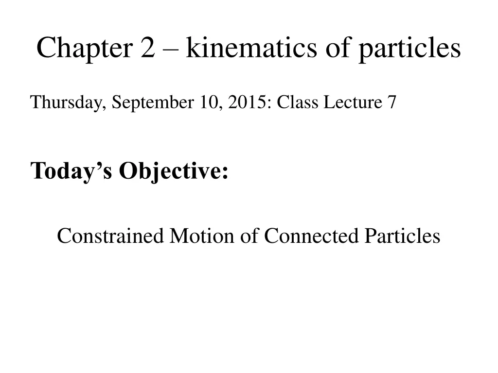 chapter 2 kinematics of particles n.w