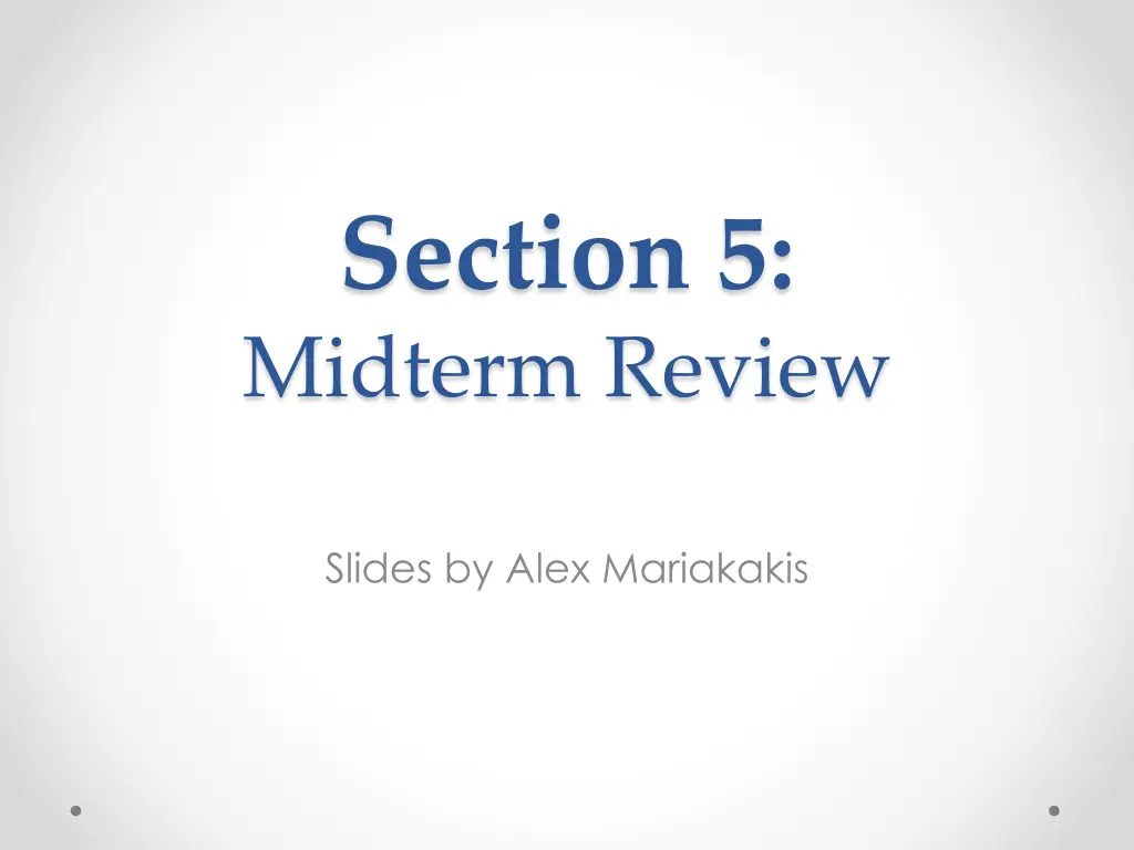 section 5 midterm review n.w