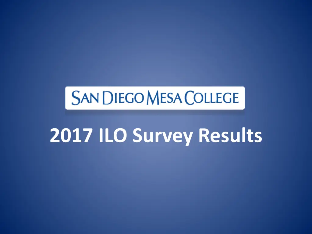 2017 ilo survey results n.w