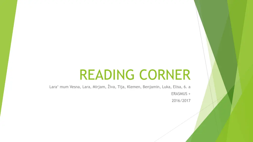 reading corner lara mum vesna lara mirjam n.w
