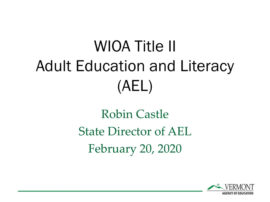 wioa title ii n.w