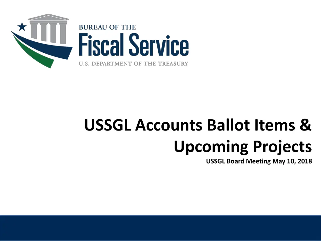 ussgl accounts ballot items upcoming projects n.w