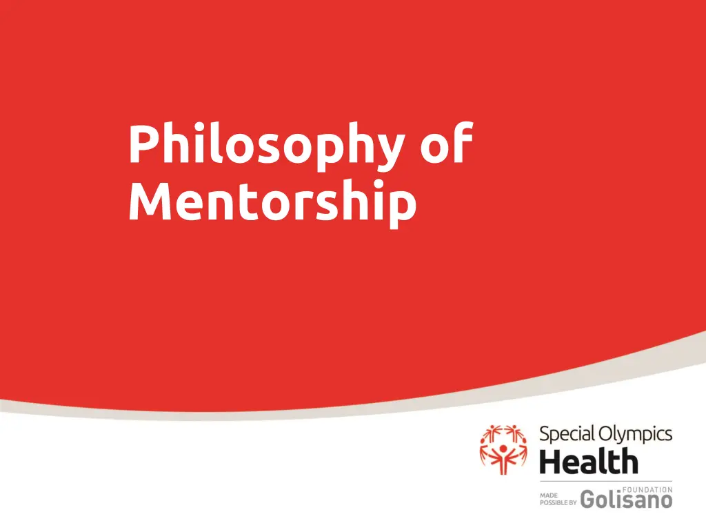 philosophy of mentorship n.w