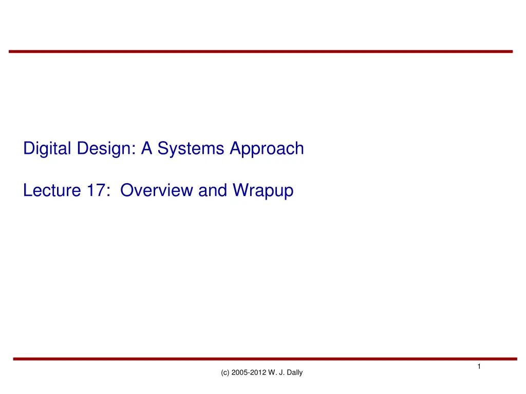 digital design a systems approach n.w