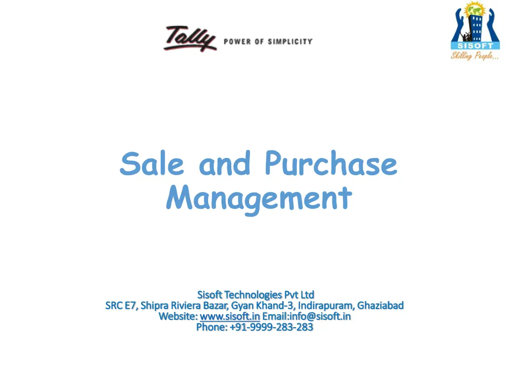 sale and purchase management n.w