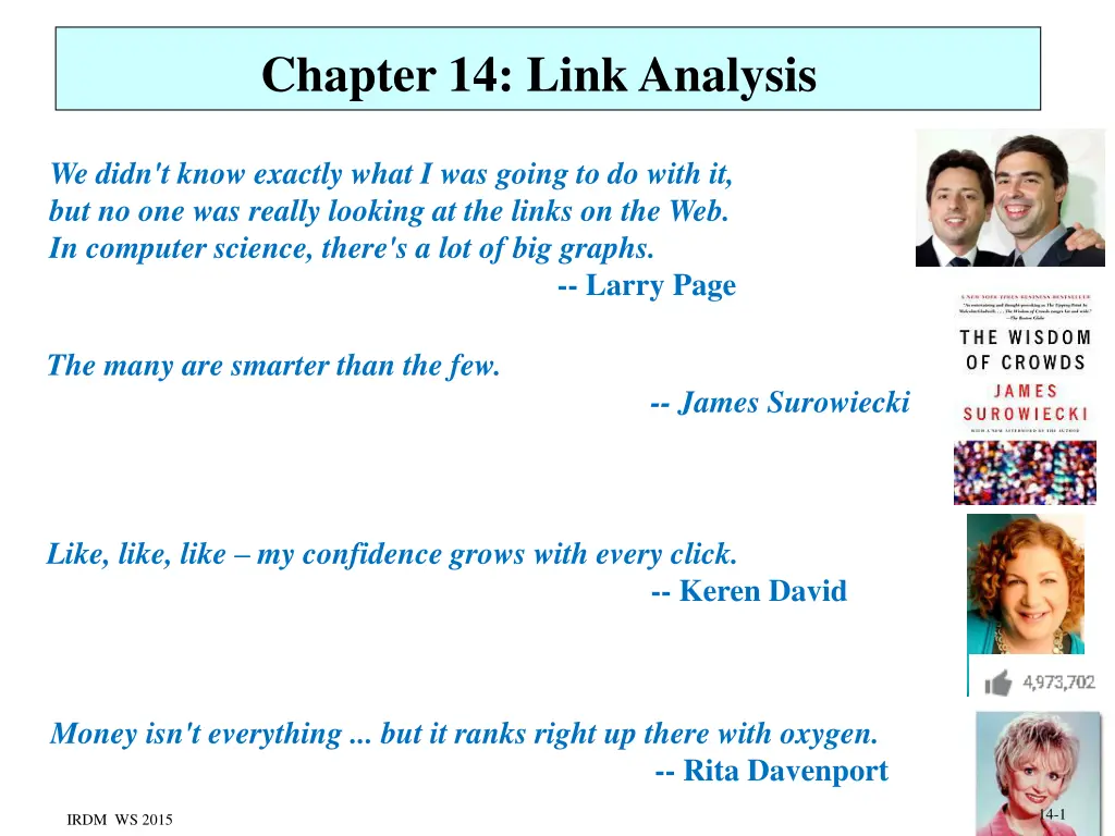 chapter 14 link analysis n.w