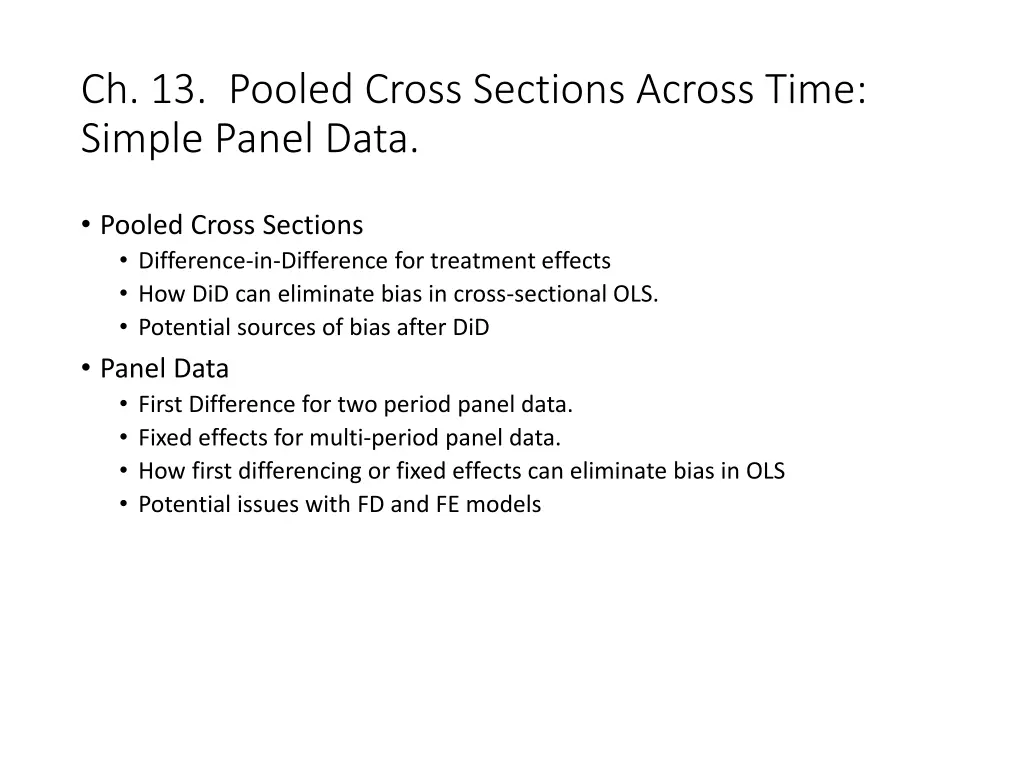 ch 13 pooled cross sections across time simple n.w