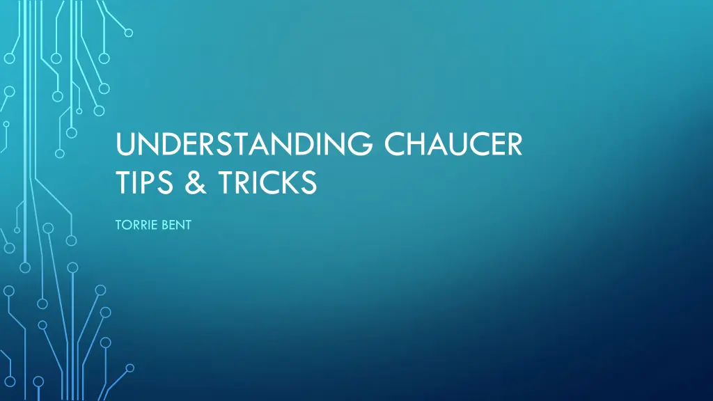 understanding chaucer tips tricks n.w