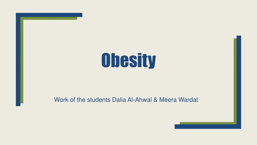 obesity n.w