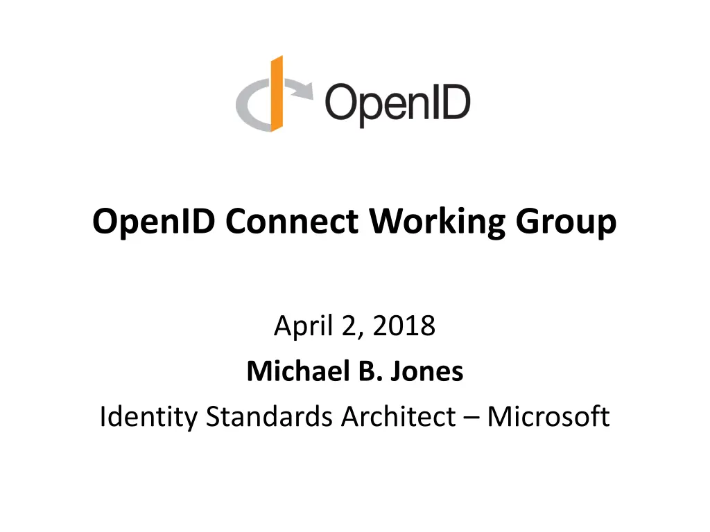 openid connect working group n.w
