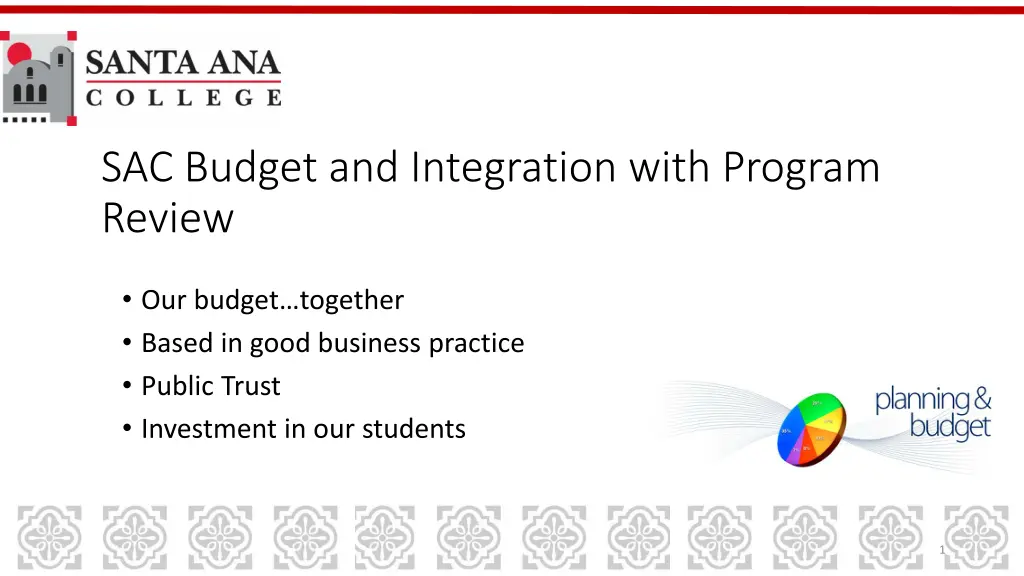 sac budget and integration with program review n.w