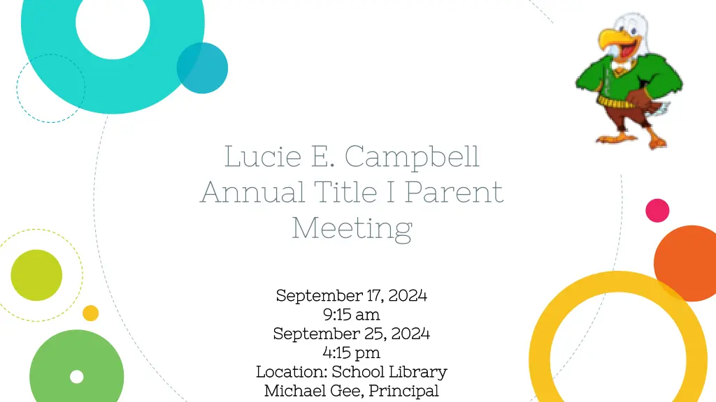 lucie e campbell annual title i parent meeting n.w