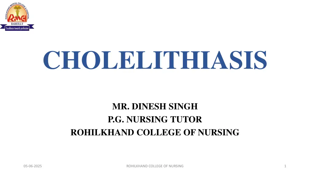 cholelithiasis n.w