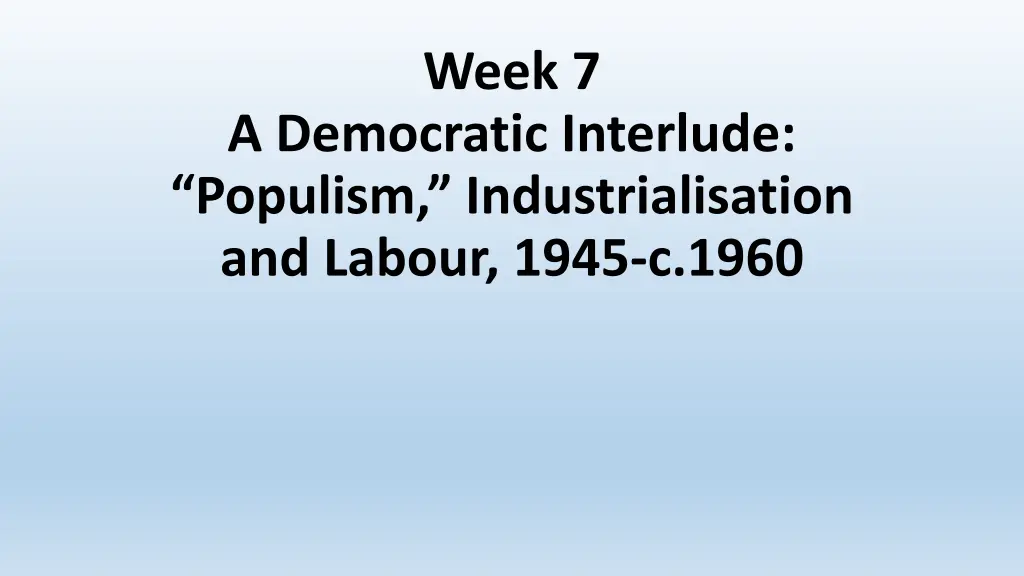 week 7 n.w