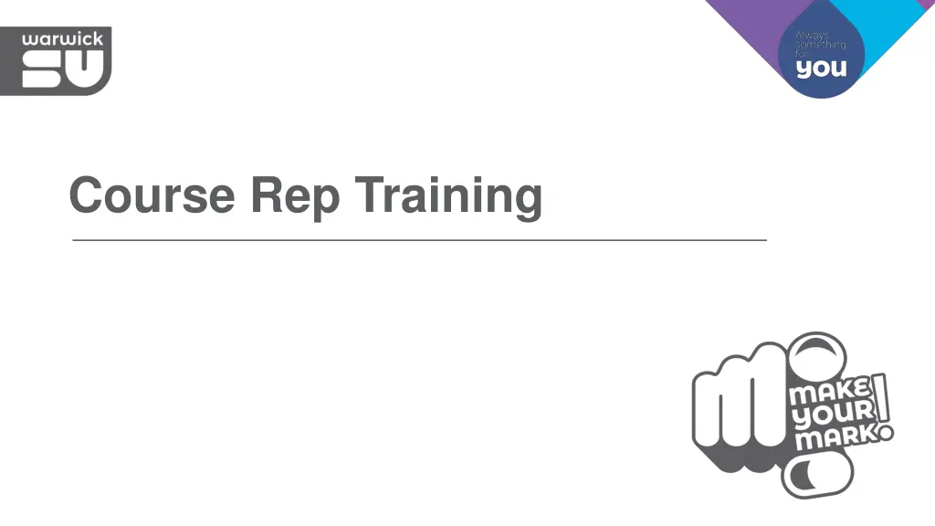 course rep training n.w