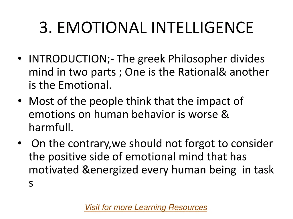 3 emotional intelligence n.w