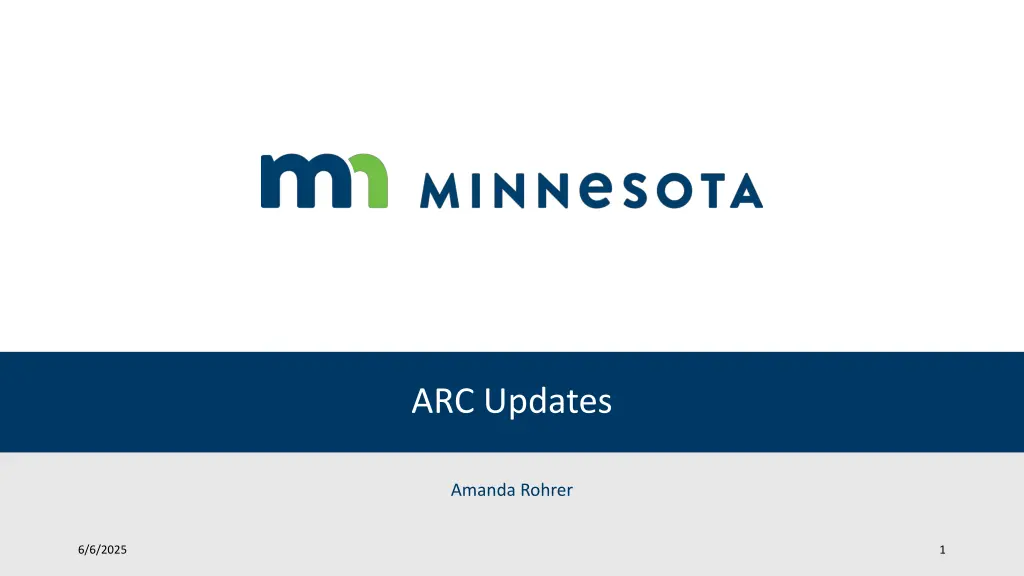 arc updates n.w