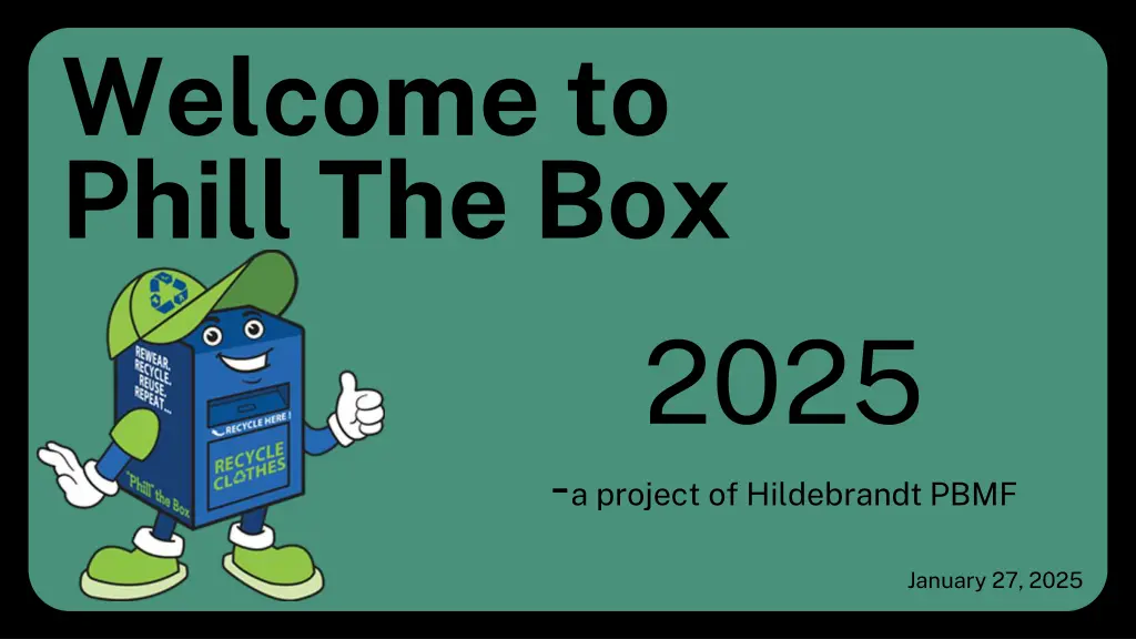 welcome to phill the box n.w
