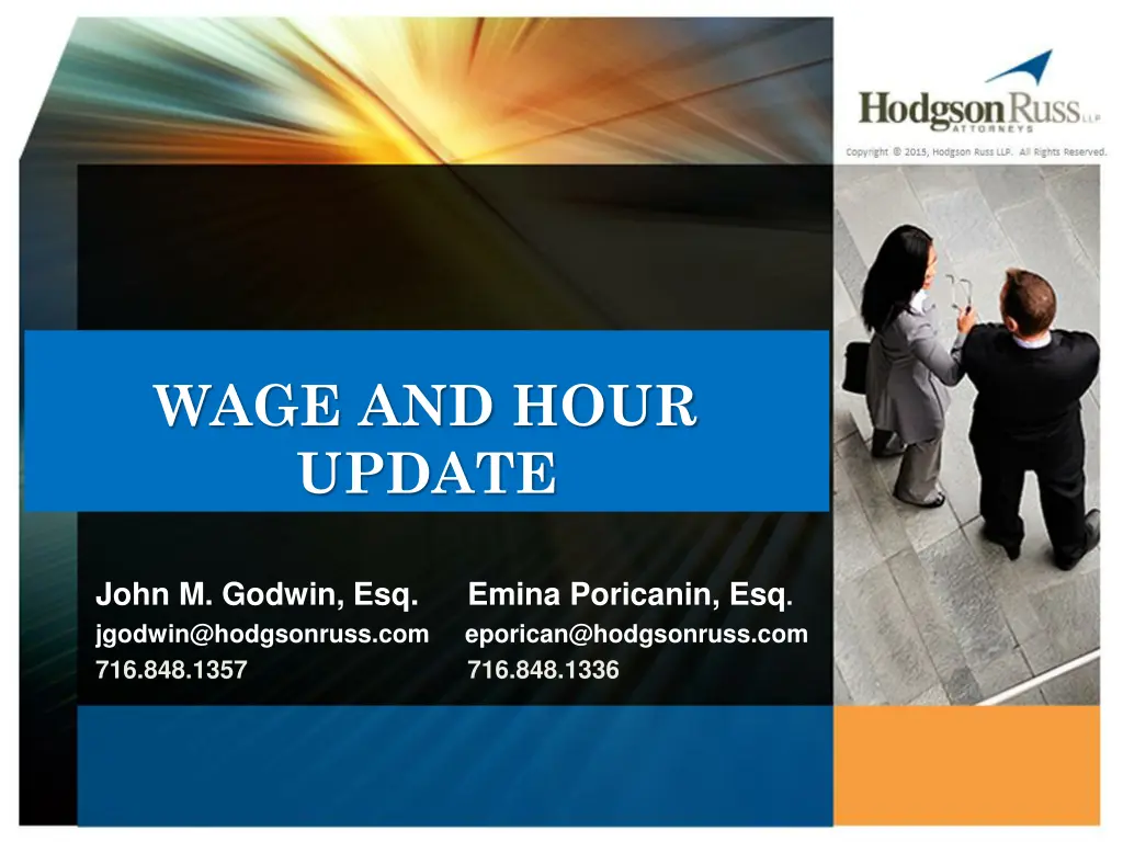 wage and hour update n.w
