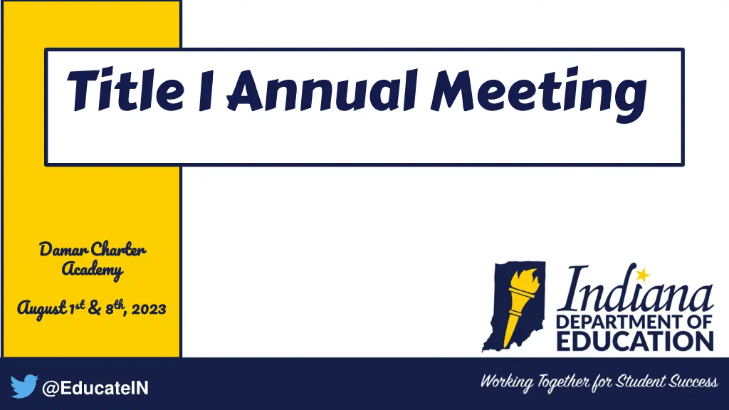 title i annual meeting n.w