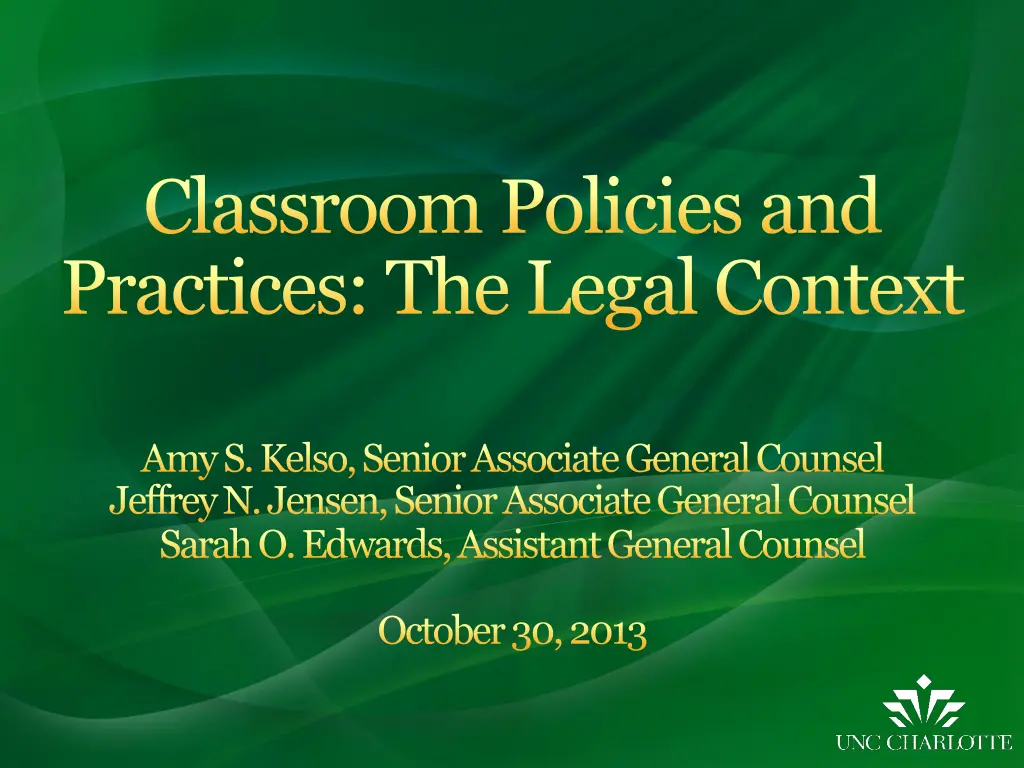 classroom policies and practices the legal context n.w