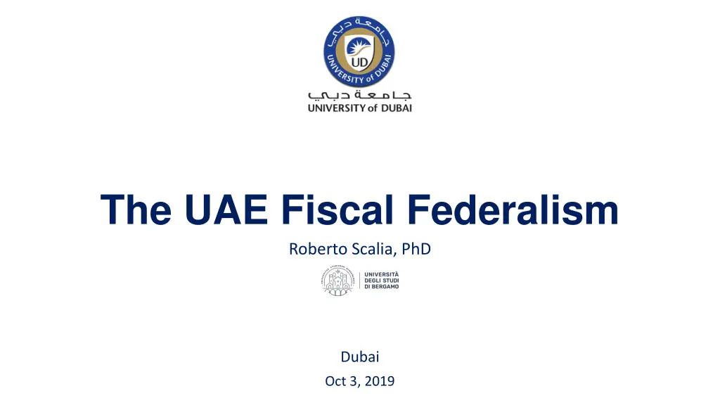 the uae fiscal federalism roberto scalia phd n.w