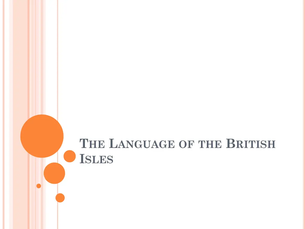 t he l anguage of the b ritish i sles n.w