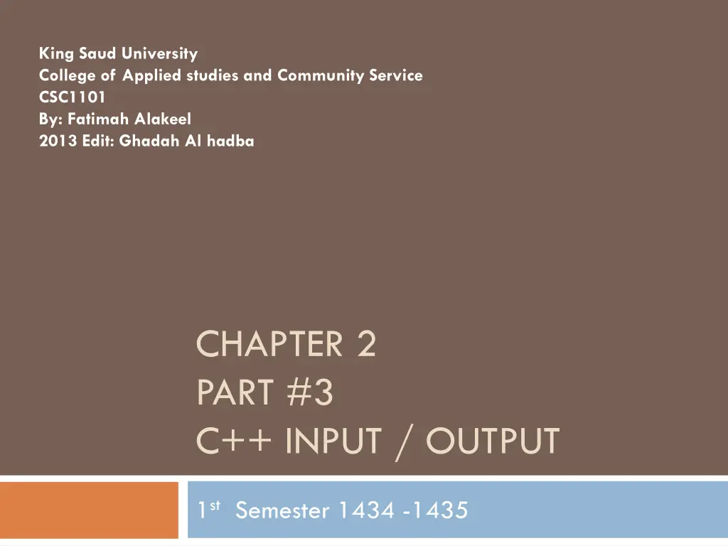king saud university college of applied studies n.w