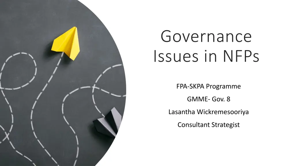 governance issues in nfps n.w
