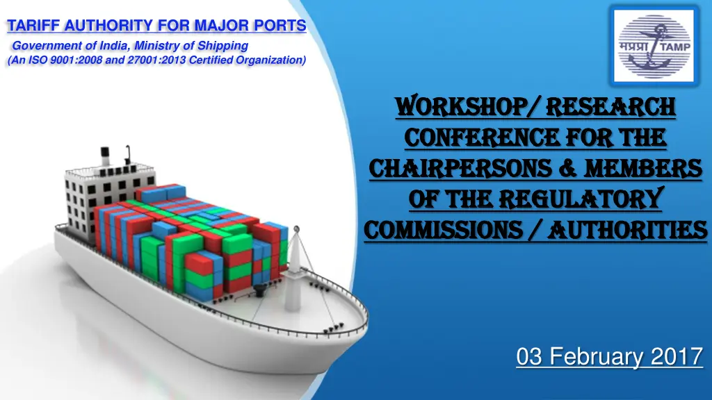 tariff authority for major ports government n.w