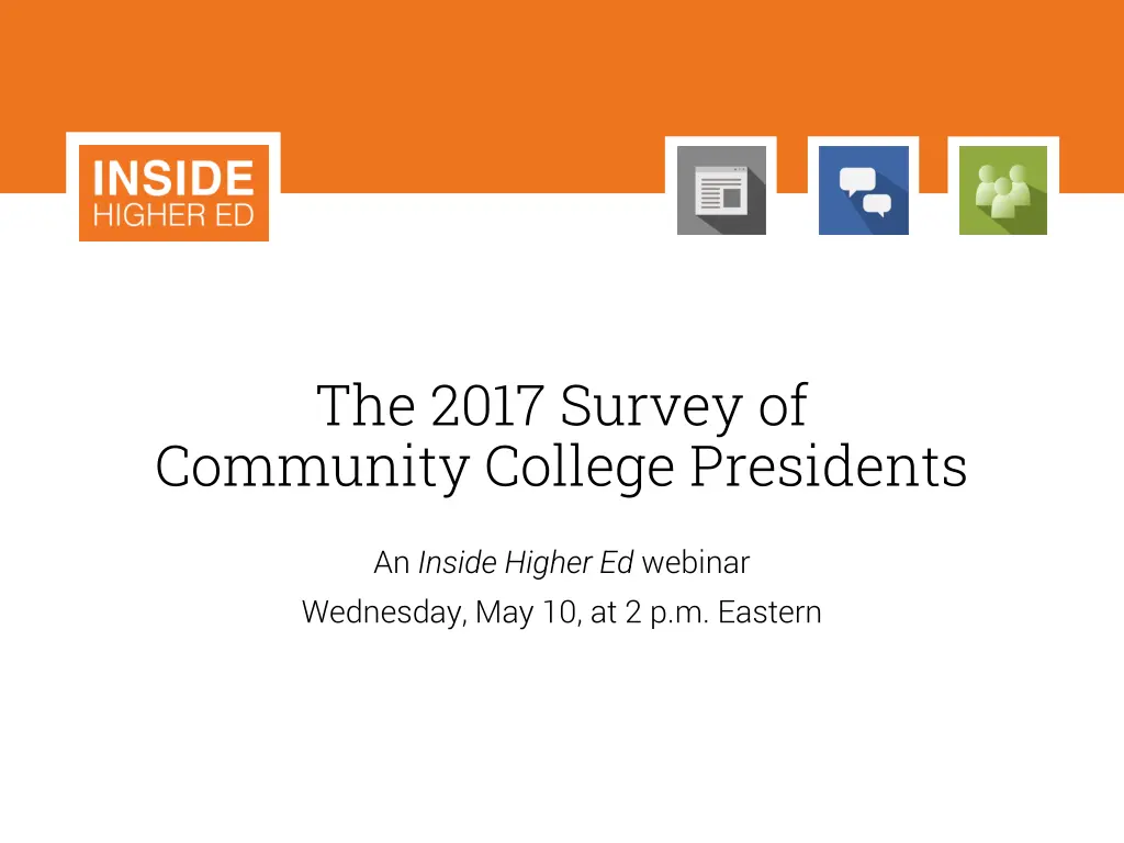 the 2017 survey of community college presidents n.w