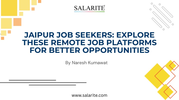 jaipur job seekers explore these remote n.w