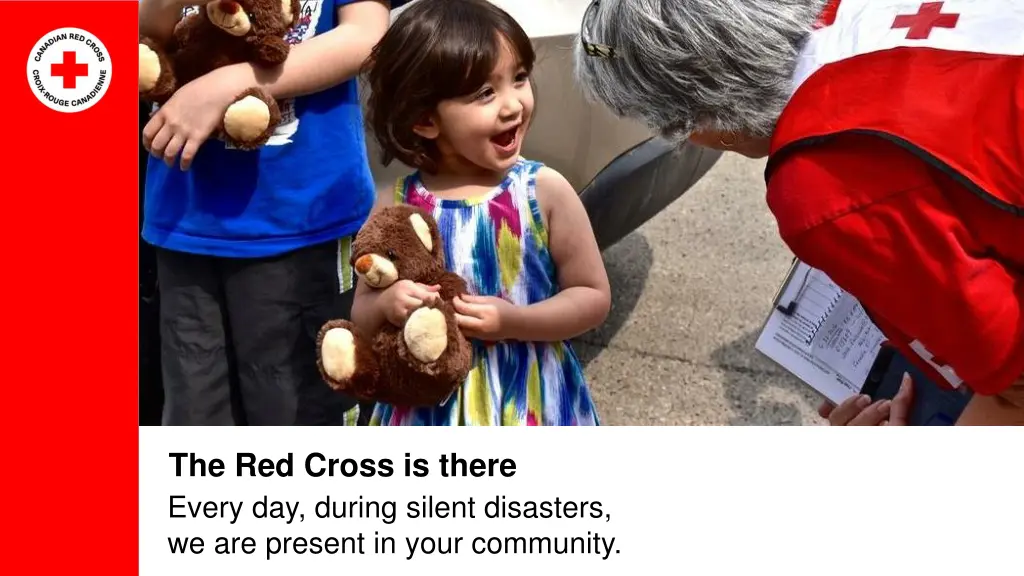 the red cross is there every day during silent n.w