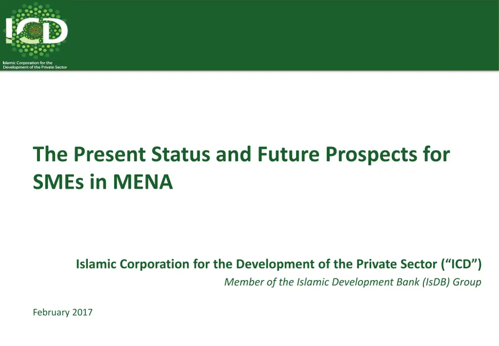 the present status and future prospects for smes n.w